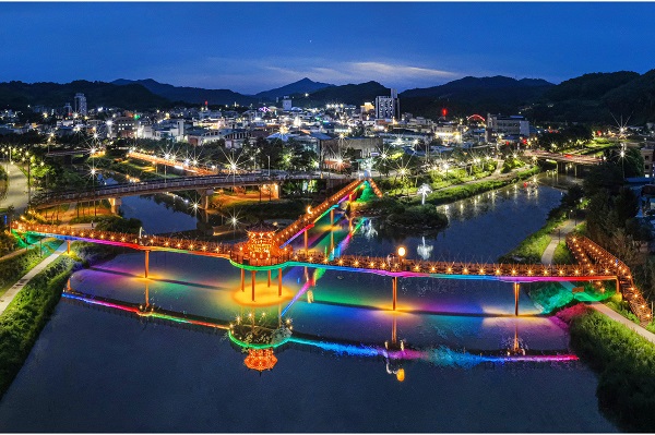 ▲ 괴산 관광사진 공모전 금상작,'괴산읍 야경' ⓒ괴산군 제공