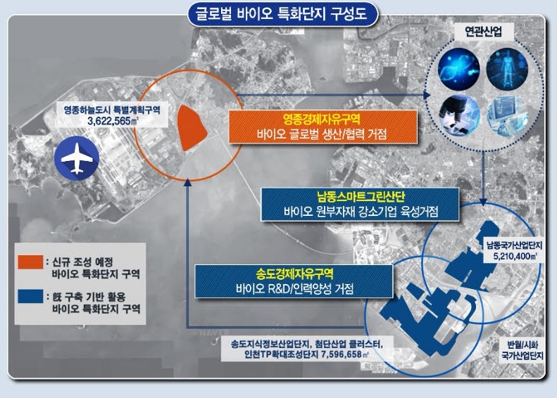 ▲ 인천 영종도 바이오특화단지 구성도 ⓒ인천경제청 제공