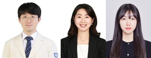 ▲ (좌측부터) 서울성모병원 소아청소년과 김현호 교수, 서울아산병원 마취통증의학과 박주현 전공의, 고려대학교 의과대학 조채은 학생. ⓒ서울성모병원