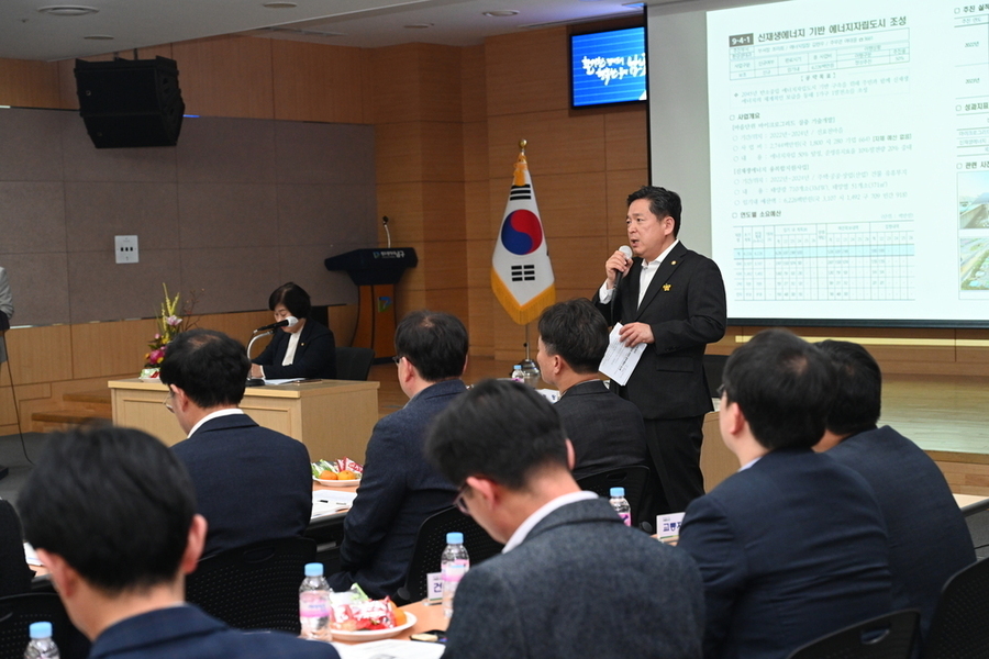 ▲ 남구 공약이행평가 보고회_김병내 전남광주통합특별시 남구청장ⓒ전남광주통합특별시 남구청 제공