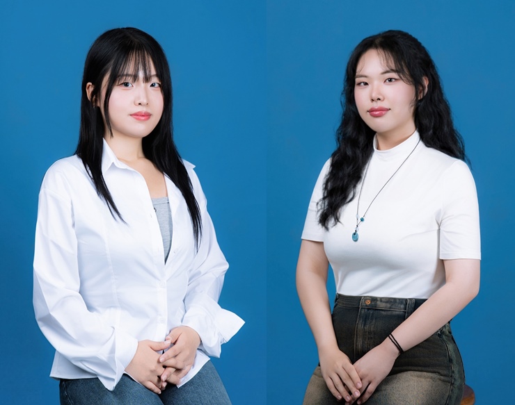 ▲ ‘옥토떡집’을 제작한 김소진·서지언 학생 팀은 전공 수업을 통해 쌓은 스토리텔링과 화면 구성, 3D 애니메이션 제작 기술을 바탕으로 작품을 완성했다(왼쪽부터 김소진 서지언 감독).ⓒ계명대