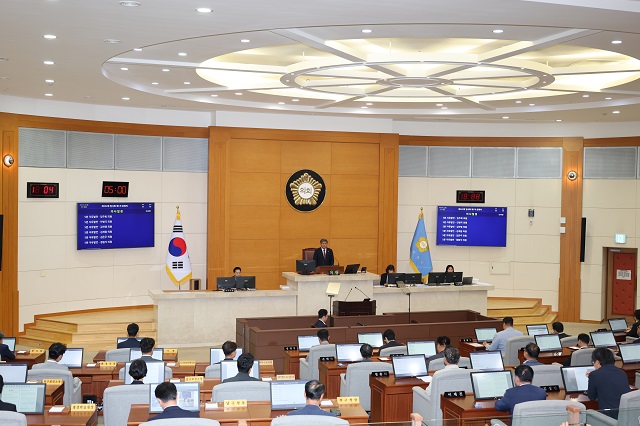 ▲ 포항시의회는 지난 20일 제332회 임시회 제1차 본회의를 개회했다.ⓒ포항시의회