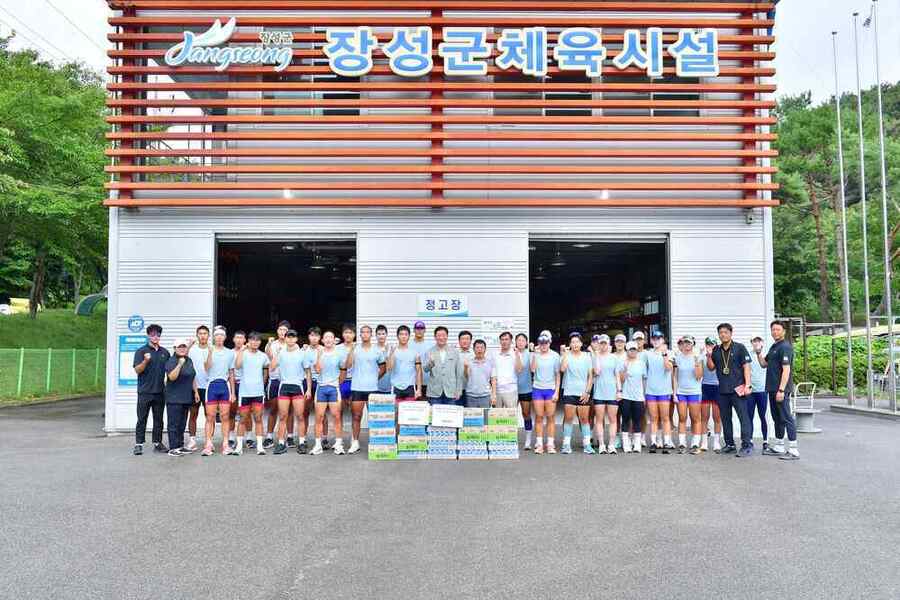 ▲ 조정 국가대표 후보선수단이 이달 31일까지 장성호 조정경기장에서 전지훈련을 갖는다.ⓒ전남광주통합특별시 장성군 제공