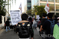 [포토]한미 FTA 반대시위대