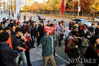 [포토]한미 FTA 반대시위대