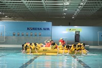 진에어, 신입객실승무원 비상착수 훈련 실시