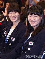 [포토] '런던올림픽 결단식' 핸드볼 주희, 