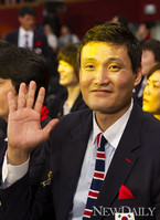 [포토] '런던올림픽 결단식' 핸드볼 윤경신, 