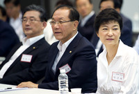 [포토] 합동연찬회 참석한 박근혜 후보