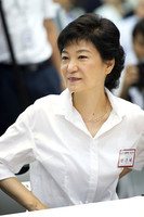 [포토] 새누리당 합동연찬회에 참석한 박근혜 후보