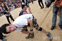 [포토] T24페스티벌, 텐트치는 '벌레' 텐트는 이렇게 치는것!!