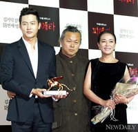 [포토] 이정진-김기덕-조민수 '한국영화 별중의 별'