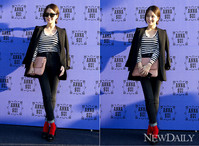 [포토] 임정은, '배바지, 빨간 양말로 포인트를 줬어요!!'