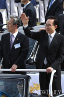 [포토] 건군 제64주년, 이명박 대통령 행사부대 열병!