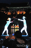 [포토] 진주남강유등축제, 펜싱유등도 등장!!