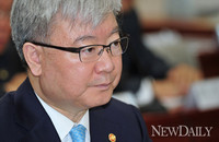 [포토]금융위 국정감사, 발언하는 김정훈 국정위장 경청하는 김석동 금융위장