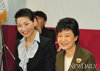 [포토] 박근혜 후보와 김성주 선대위원장