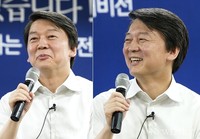 [포토] 환하게 웃는 안철수 후보
