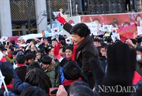 [포토]D-11, 지지자들 앞에선 박근혜 후보