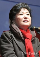 [포토]D-8, 영등포 타임스퀘어 찾은 박근혜 후보