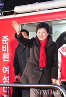 [포토]D-2, 광명시 찾은 박근혜 후보