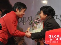 [포토]D-2, 부평역 광장 찾은 박근혜 후보