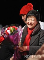 [포토]D-2, 부평역 광장 찾은 박근혜 후보