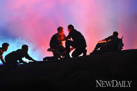 [포토]프라미스, '처절한 다부동전투 열연하는 배우들~!'