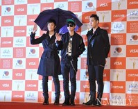 [포토]서울가요대상, 에픽하이 '힙합계의 악동들 우산쓰고 ~!'