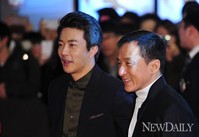 [포토]차이니즈조디악 홍보차 방한한 성룡..권상우와 함께 레드카펫