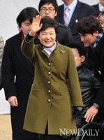 [포토]제18대 대통령 취임식, 임장하는 대통령