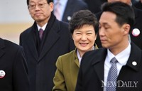 [포토]제18대 대통령 취임식, 미소짓는 '박근혜' 대통령