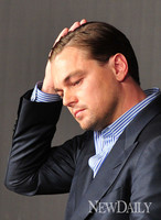 [포토]레오나르도 디카프리오, '8:2 가르마 망가지면 안돼~!'