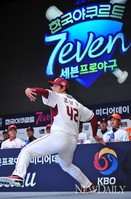 [포토]투구폼 선보이는 넥센 '조상우' (프로야구미디어데이)