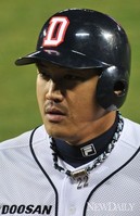 [포토]홍성흔, 롯데 팬 야유 신경안써!(두산vs롯데)