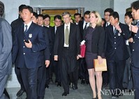 [포토] 국회에서 강연 마친 '빌 게이츠'