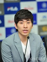 [포토]올림픽 포부 밝히는 '이승훈'선수(빙상연맹 포상식)