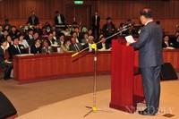 [포토]인사말 하는 '황우여 새누리당 대표'