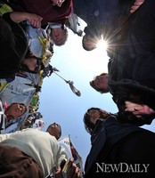 [포토]북한자유를 위한 기도(대북전단)