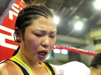 [포토]휴식시간을 가지고 있는, '최현미'(WBA 7차 방어전 현장)