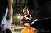 [포토]결연한 의지 불태우는 최현미(WBC 7차 방어전)