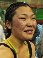 [포토]최현미의 백만불짜리 미소 (WBC 7차 방어전)