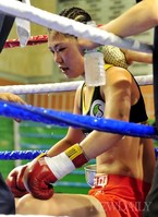 [포토]거친 숨 몰아쉬는 최현미(WBC 7차 방어전)