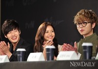 [포토]기대되는 삼각관계'용준형-하연수-강하늘'(몬스타)