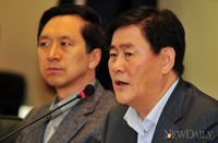 [포토]새누리당 워크숍에서 인사말 하는 '최경환 원내대표'