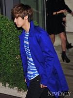 [포토]파란자켓 입고 등장한 씨앤블루 '강민혁'(버버리)