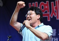 [포토]종북반역세력 심판 8.15 국민대회 참석한 '박성현' 주필