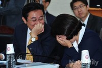 [포토]민주당 '전병헌-최민희' 너무 즐거운 국정감사