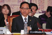 [2013국감]의원들의 질의 듣는 '이재희' 경인교대 총장