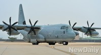 [포토]미해병대가 사용하는 수송기 c-130